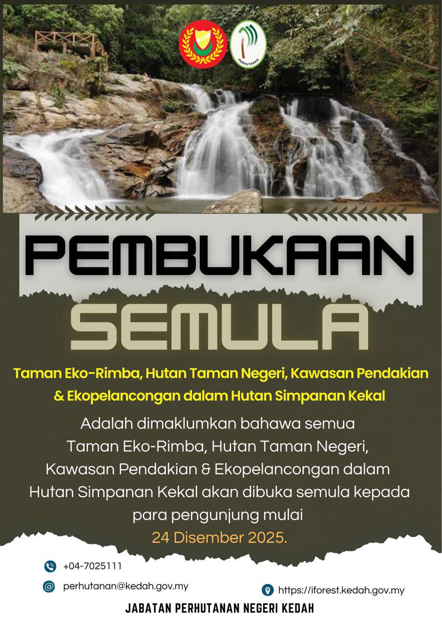 PEMBUKAAN SEMULA TAMAN EKO-RIMBA 24 DIS 2025
