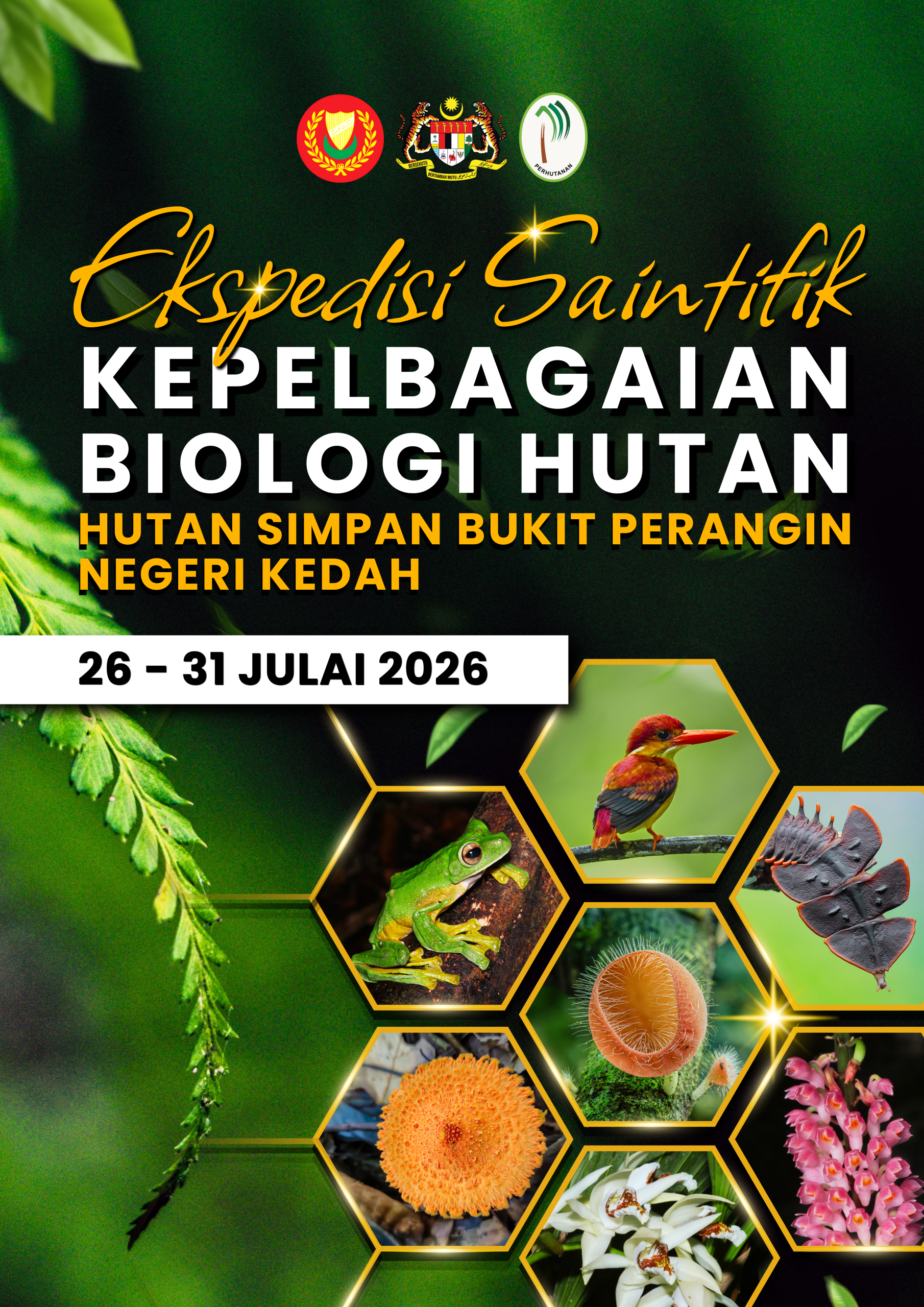 You are currently viewing EKSPEDISI SAINTIFIK KEPEBAGAIAN BIOLOGI HUTAN, HUTAN SIMPAN BUKIT PERANGIN NEGERI KEDAH